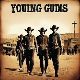 A movie poster for a film titled 'Young Guns'