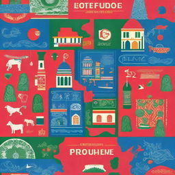 A vibrant and eye-catching book cover for a Portuguese language book