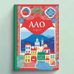 A vibrant and eye-catching book cover for a Portuguese language book