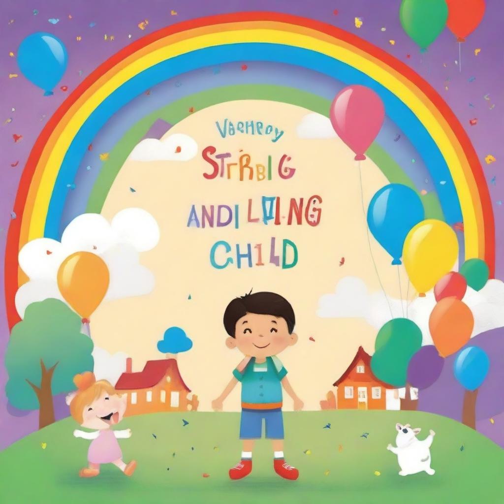 Create a book cover with the title 'Stop worrying and start living like a child'