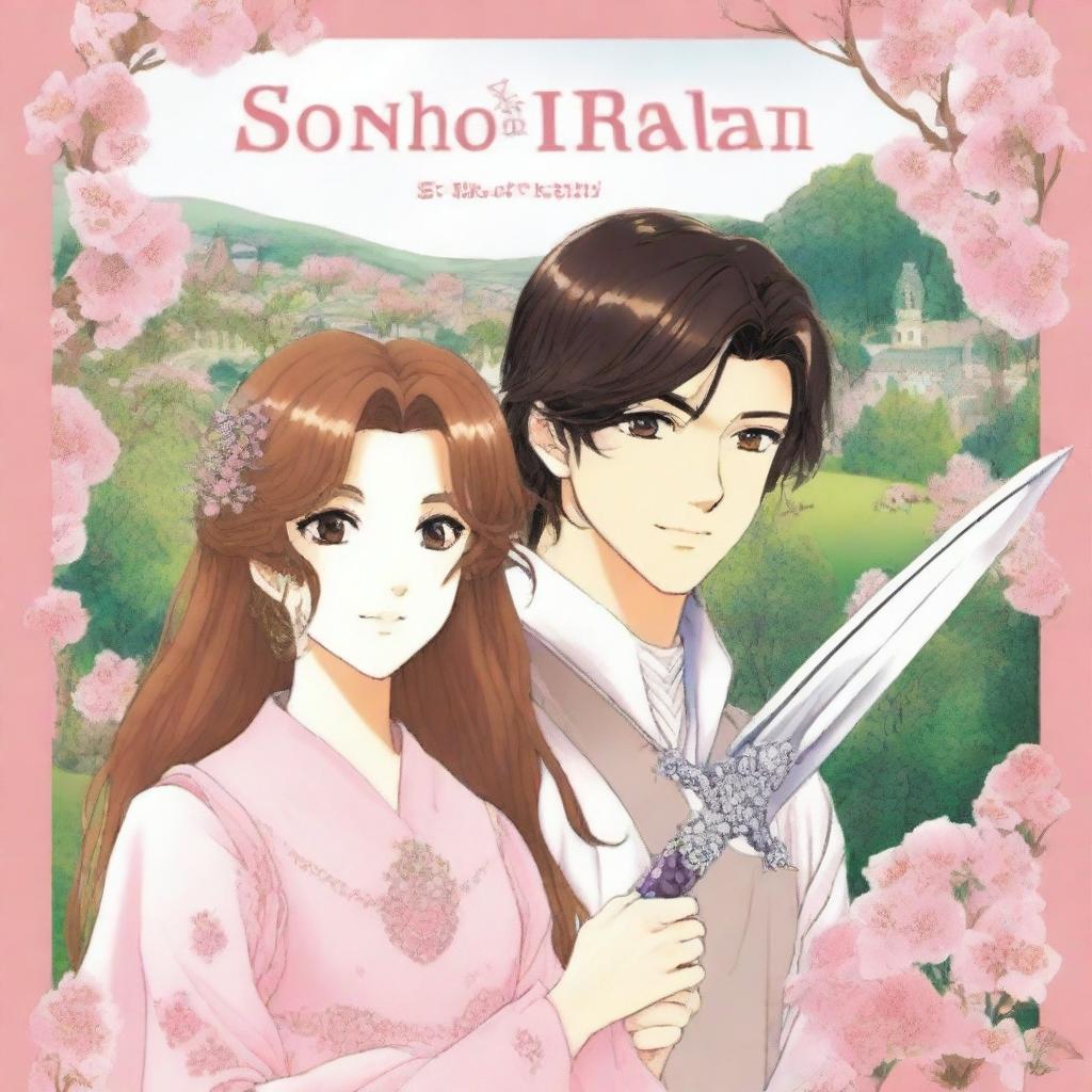 A book cover titled 'SONHO REAL' in manga style