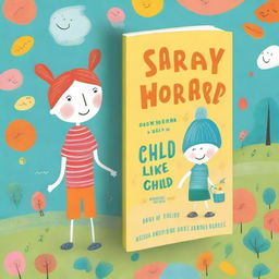 Create a book cover with the title 'Stop Worrying and Live Like a Child'