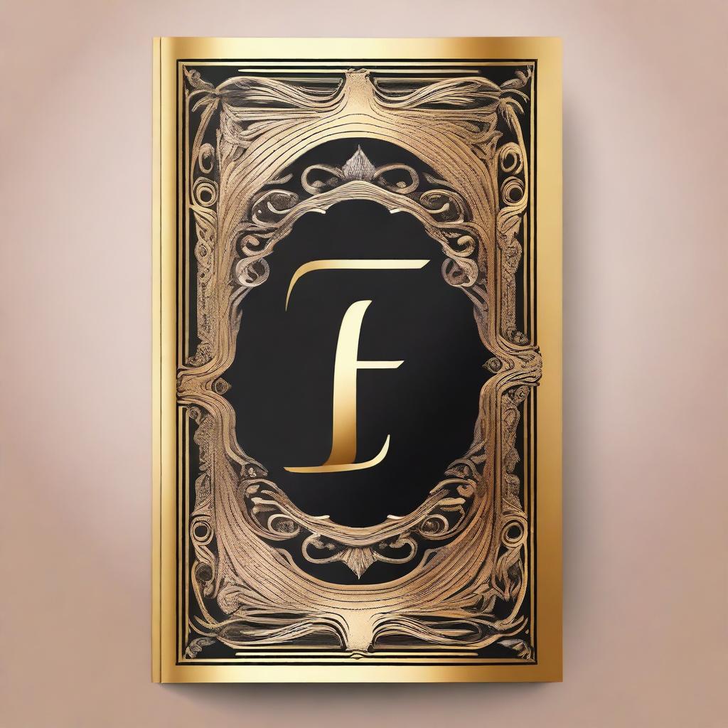 A book cover featuring an elegant and ornate design of the letters 'L' and 'E'