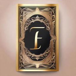 A book cover featuring an elegant and ornate design of the letters 'L' and 'E'