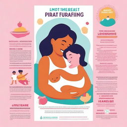 A vibrant and informative poster promoting breastfeeding for 2024