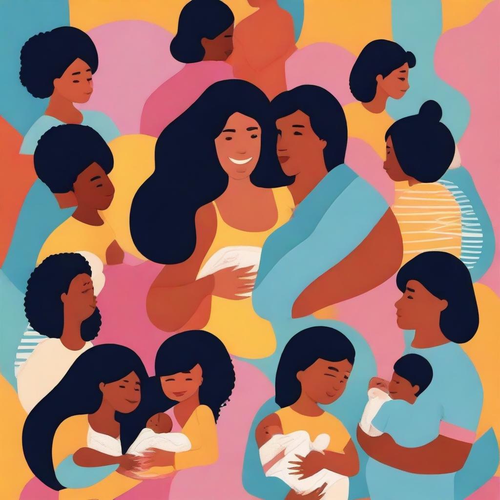 A breastfeeding awareness poster supported by gender equality