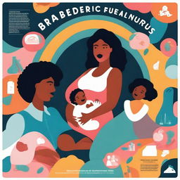 A breastfeeding awareness poster supported by gender equality