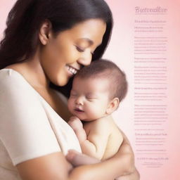 A poster promoting breastfeeding and support for women