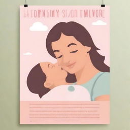 A poster promoting breastfeeding and support for women