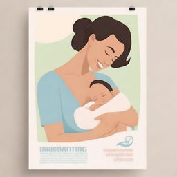 A poster promoting breastfeeding and support for women