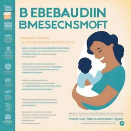 A poster promoting breastfeeding and support for women, emphasizing the role of fathers and employers