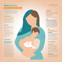 A poster promoting breastfeeding and support for women, emphasizing the role of fathers and employers