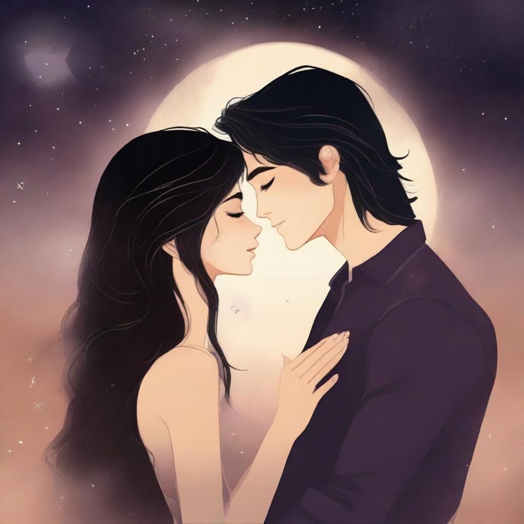 Create a book cover for a romance novel