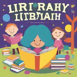 Create a vibrant and engaging poster for a literacy festival