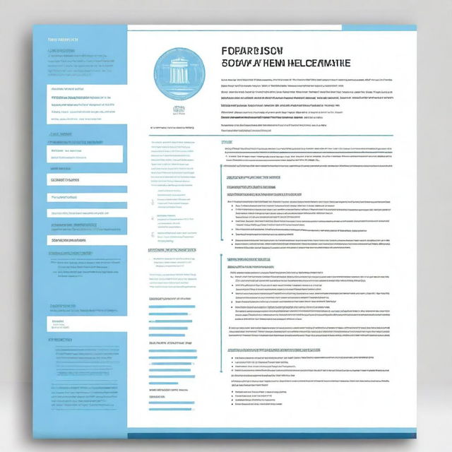 Create a clear and orderly design for a graduate school entrance exam application