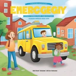 Create a book cover for a book on teaching kids about emergency situations