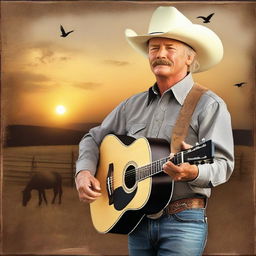 Create an image of Alan Jackson, the famous country music singer