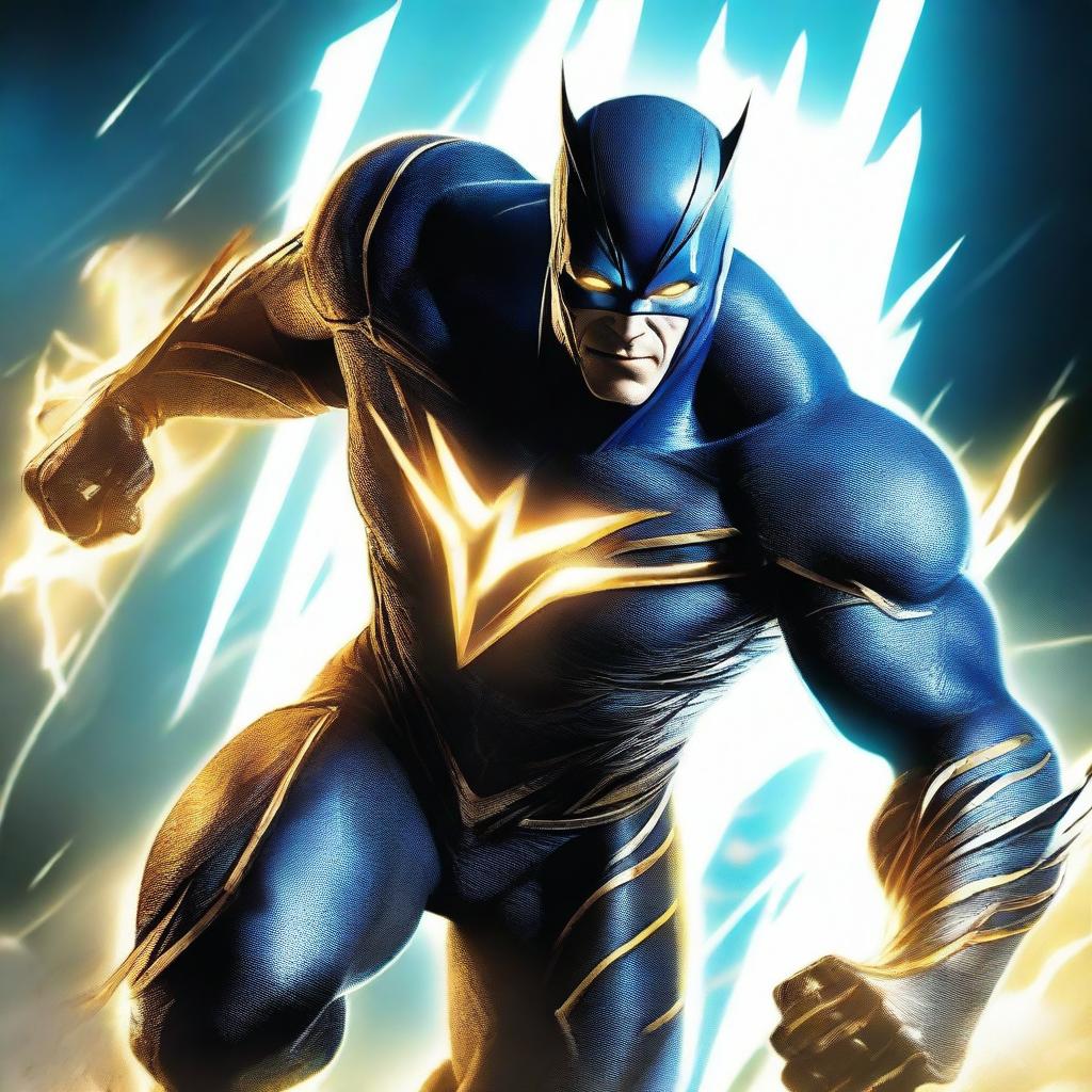 Create a dynamic and thrilling poster featuring Savitar, the speedster villain from DC Comics