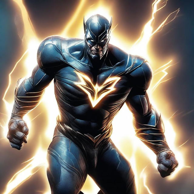 Create a dynamic and thrilling poster featuring Savitar, the speedster villain from DC Comics