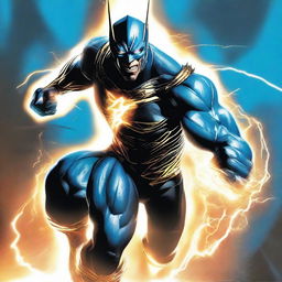 Create a dynamic and thrilling poster featuring Savitar, the speedster villain from DC Comics