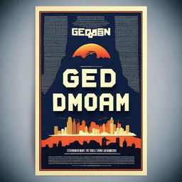 A cinematic movie poster featuring the text 'GEOPOOMAN'