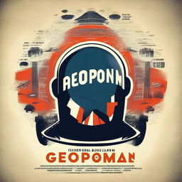 A cinematic movie poster featuring the text 'GEOPOOMAN'