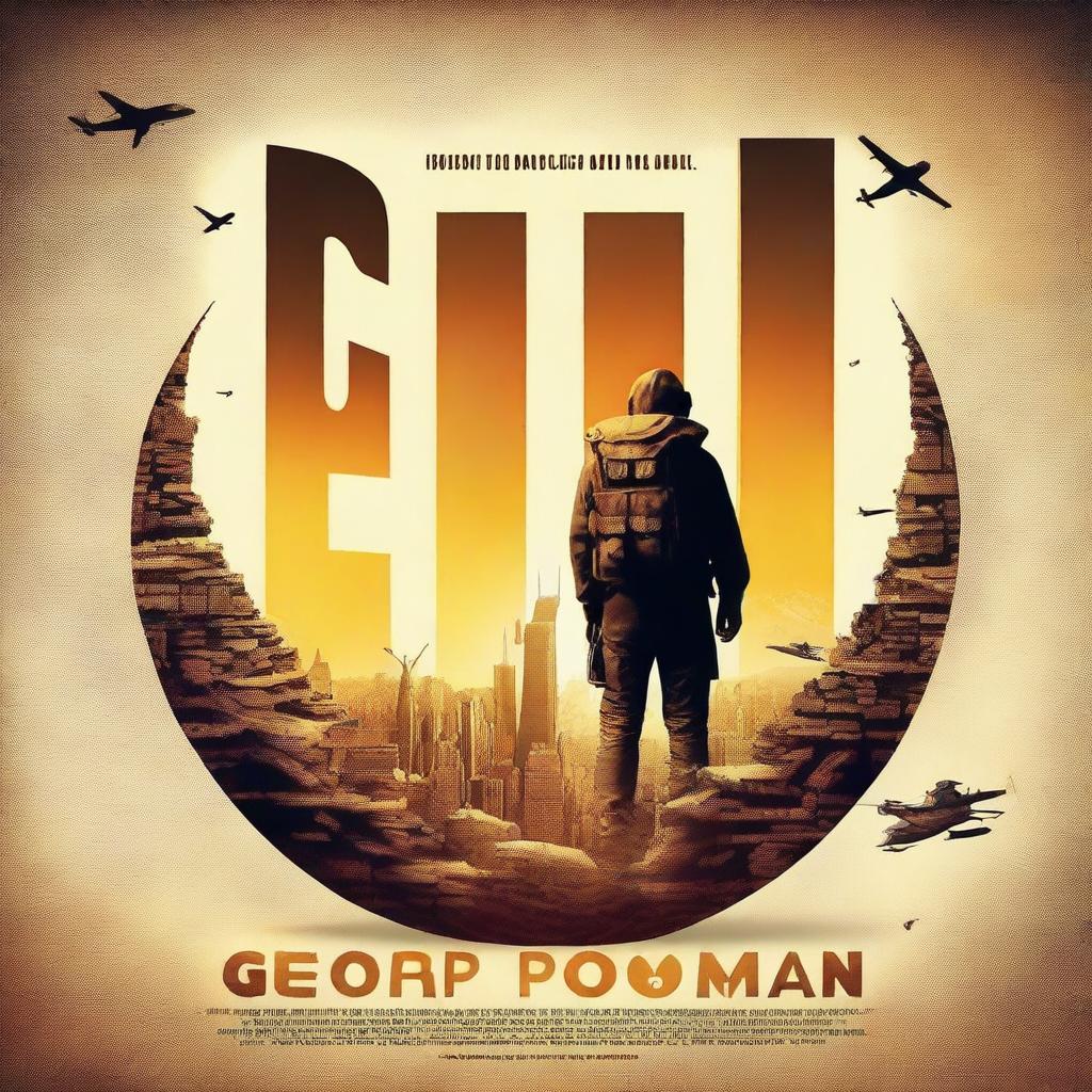 A realistic and cinematic movie poster featuring the text 'GEOPOOMAN'