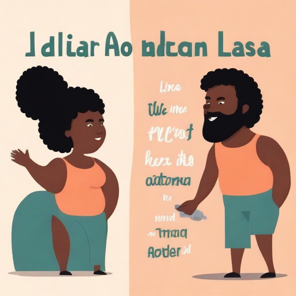 Create an image featuring a strong man and a curvy woman with the title 'O Idiota da Casa ao Lado' and the author's name 'Elisa Adriell'