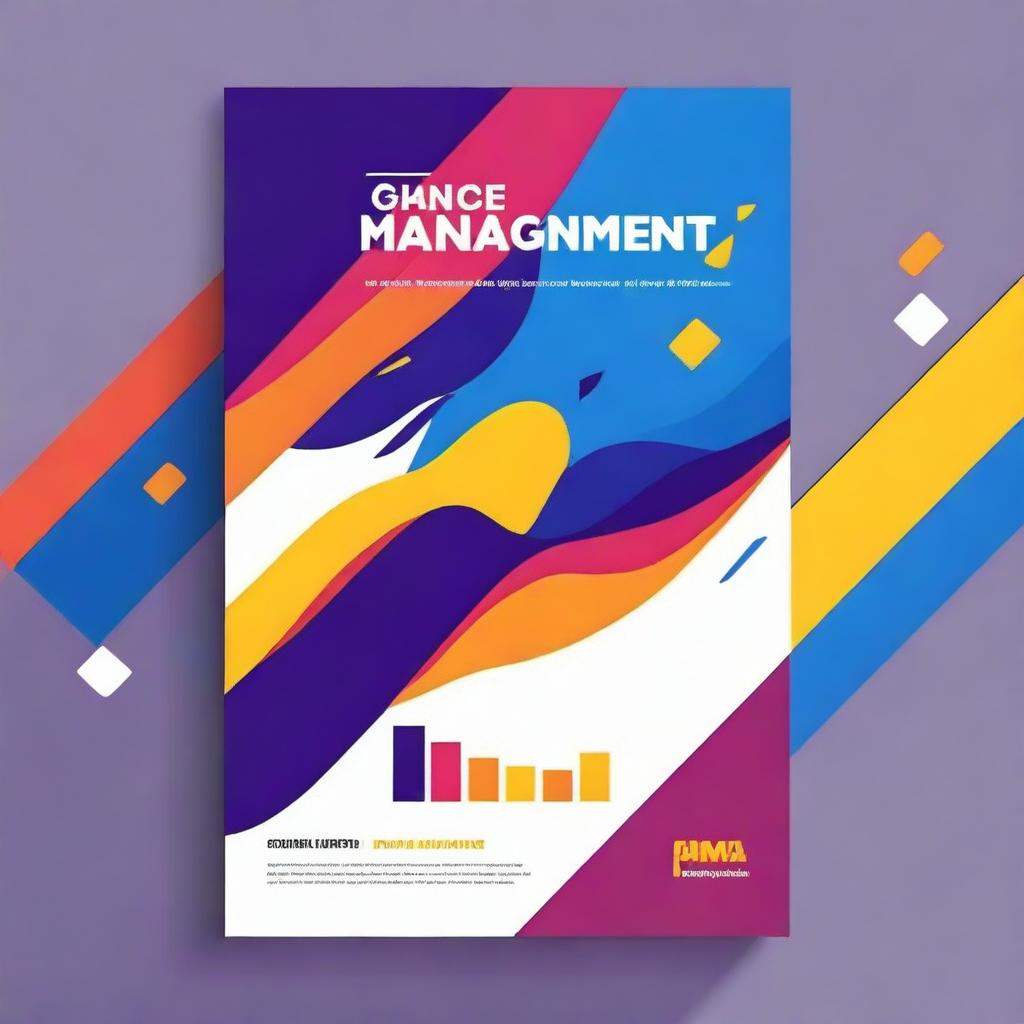 Create a book cover for an MBA textbook titled 'Finance Management'