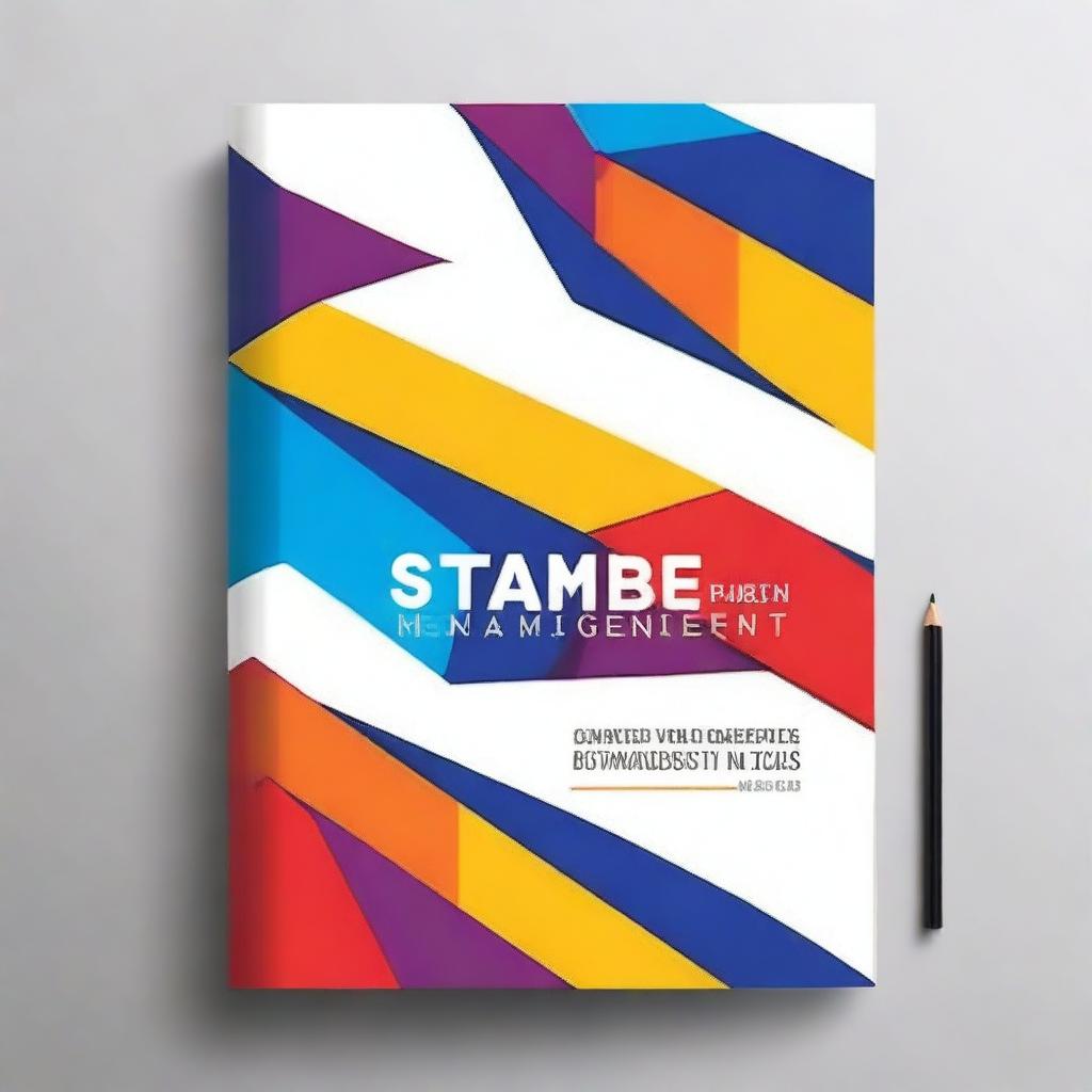 Create a book cover for an MBA textbook titled 'Strategic Management'