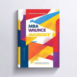 Create a book cover for an MBA textbook titled 'Finance Management'