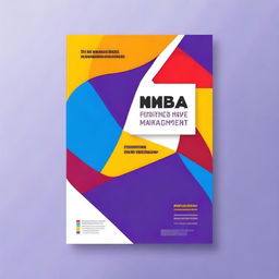 Create a book cover for an MBA textbook titled 'Finance Management'