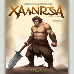 Create a book cover for a fantasy book titled 'Xandrisa' with the sub-title 'Norrms Journey'