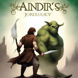 Create a book cover for a fantasy book titled 'Xandrisa' with the sub-title 'Norrms Journey'