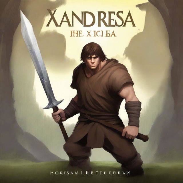 Create a book cover for a fantasy book titled 'Xandrisa' with the sub-title 'Norrms Journey'