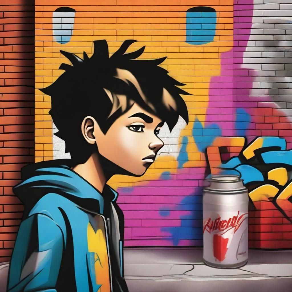 A realistic depiction of a sad boy who becomes passionate about graffiti