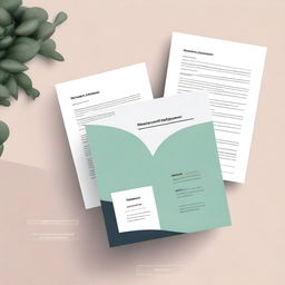 Create an assignment cover page with a clean and professional design