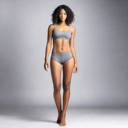 An elegant and tasteful image of a woman posed without pants