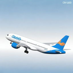 A detailed and realistic image of an Airbus A320 aircraft with the Cedu Pacific livery