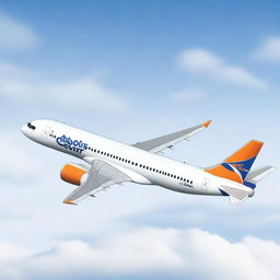 A detailed and realistic image of an Airbus A320 aircraft with the Cedu Pacific livery