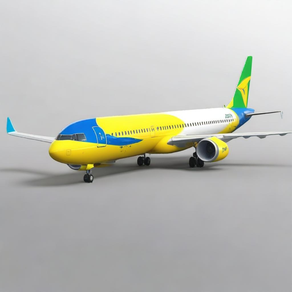 A detailed and realistic image of an Airbus A320 aircraft with the Cebu Pacific livery