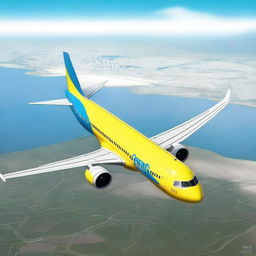 A detailed and realistic image of an Airbus A320 aircraft with the Cebu Pacific livery