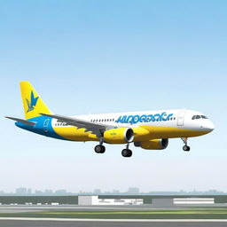 A detailed and realistic image of an Airbus A320 aircraft with the Cebu Pacific livery