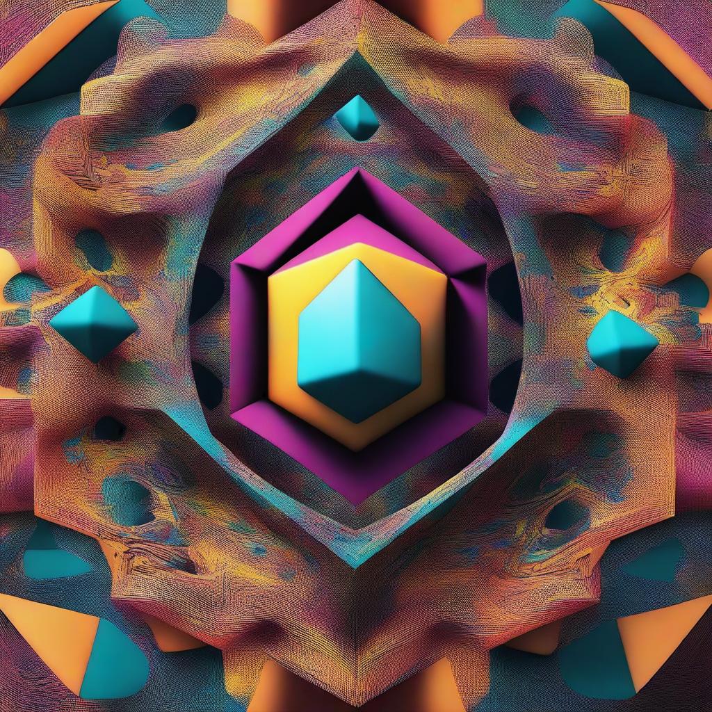 An abstract and surreal image representing the 4th dimension