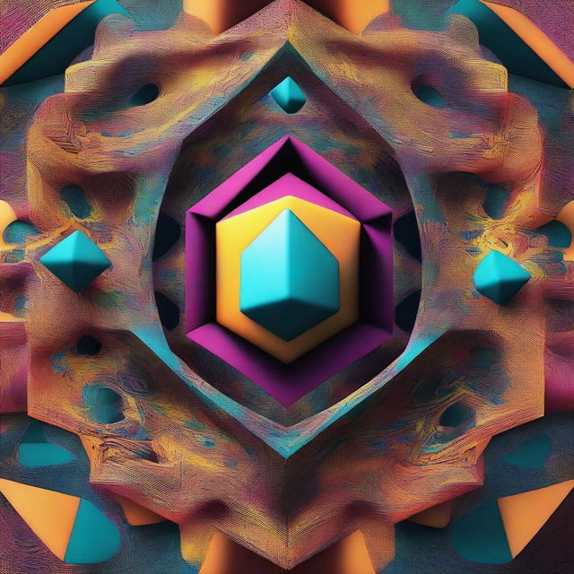 An abstract and surreal image representing the 4th dimension