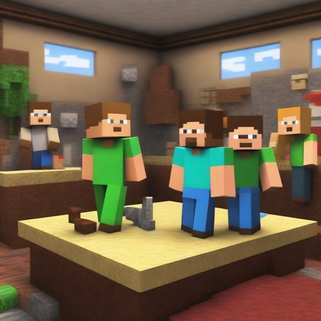 A lively and humorous image depicting Minecraft Villager News