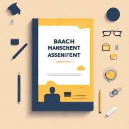 Create a professional book cover for a management assignment