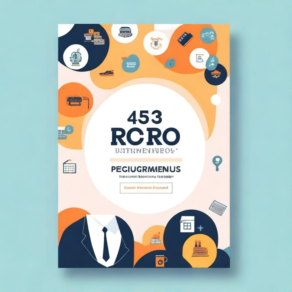 Create a professional book cover for a management assignment