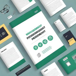 Create a professional book cover for a management assignment