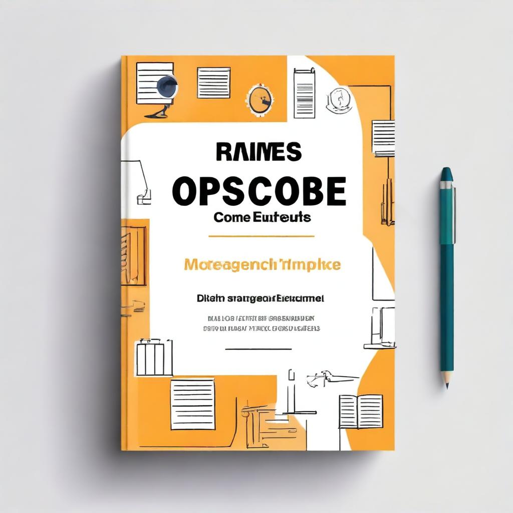 Create a professional book cover for a management assignment